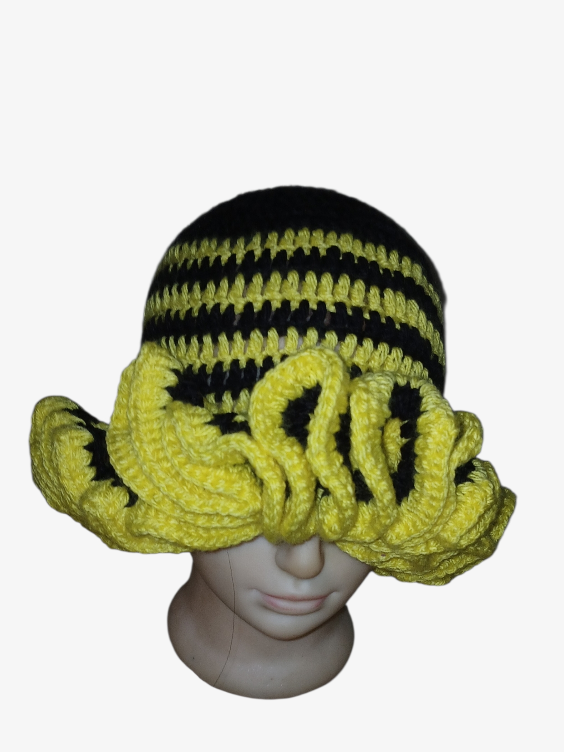 Crochet Ruffled Hat (MEDIUM RUFFLES) - Image 2