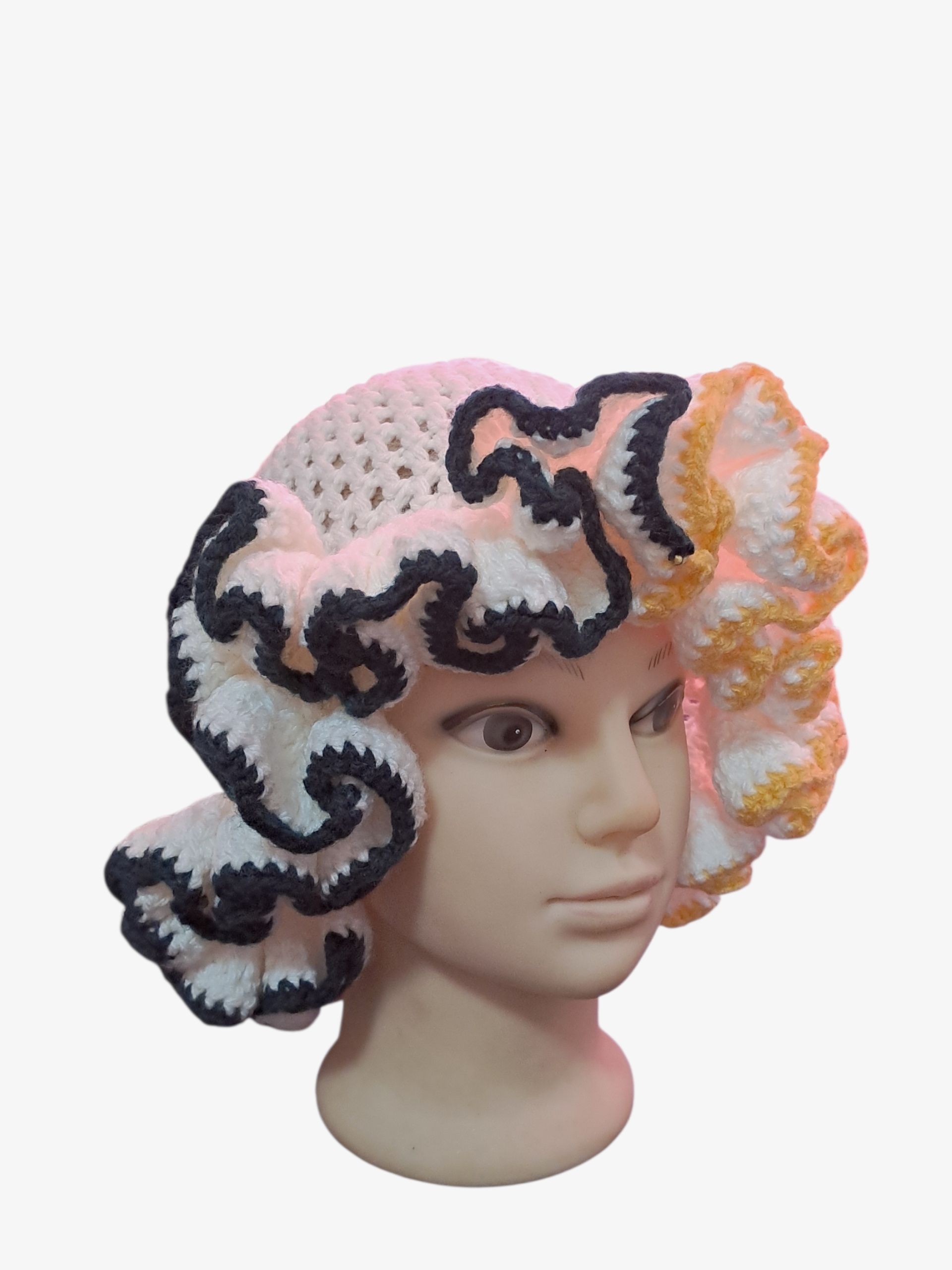 Crochet Ruffled Hat (MEDIUM RUFFLES) - Image 2