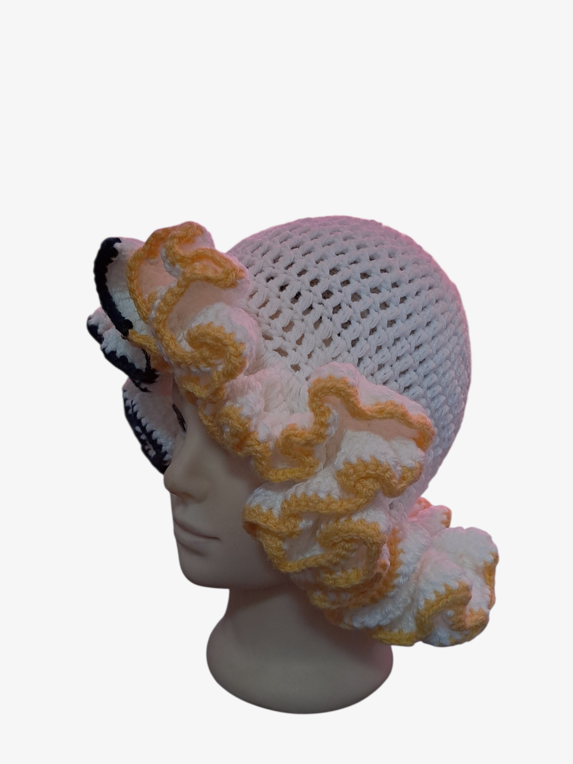 Crochet Ruffled Hat (MEDIUM RUFFLES)