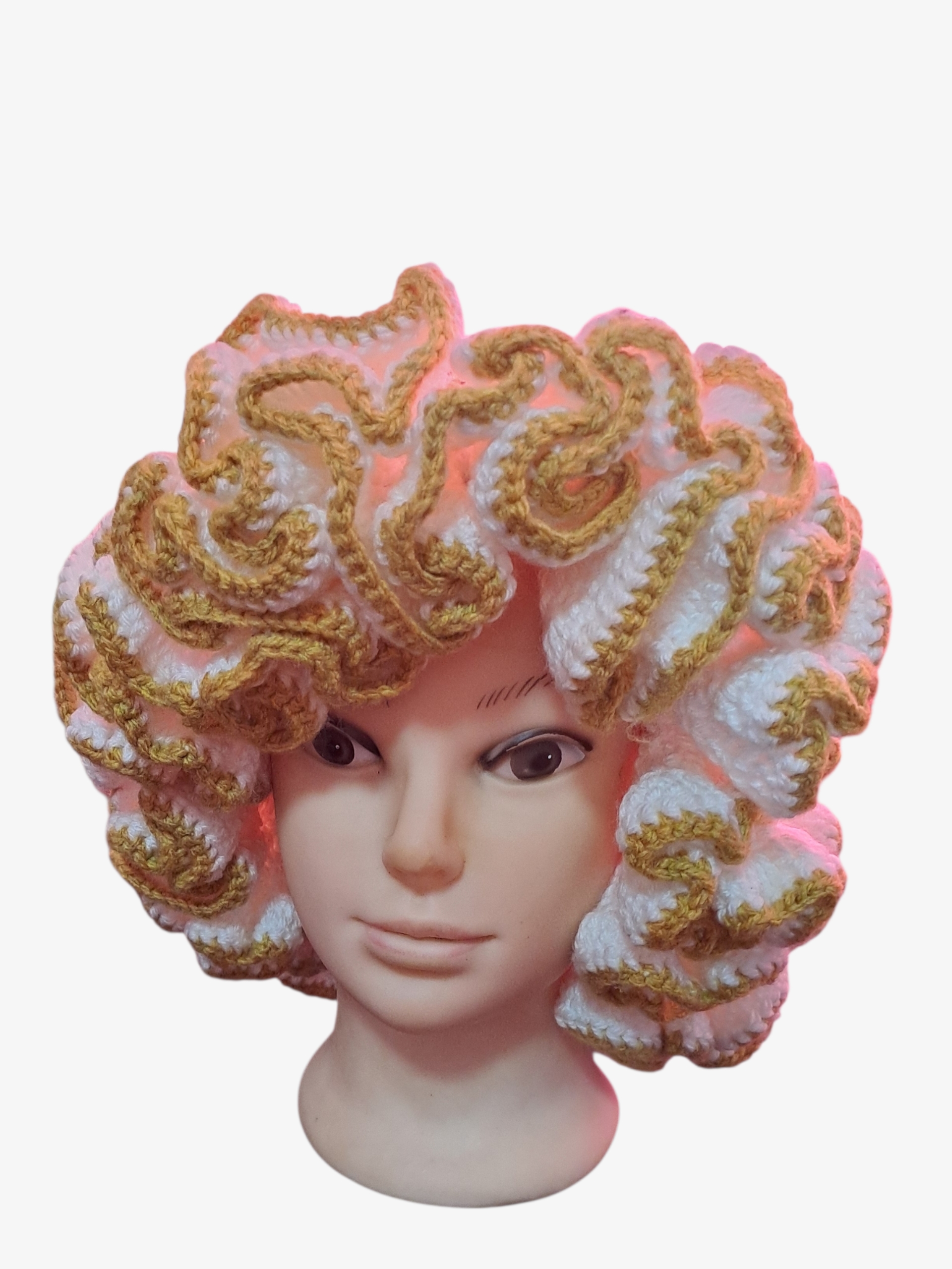 Crochet Ruffled Hat ( LARGE RUFFLES)