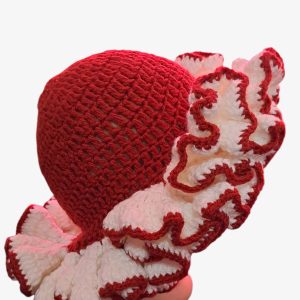 Crochet Ruffled Hat ( LARGE RUFFLES)