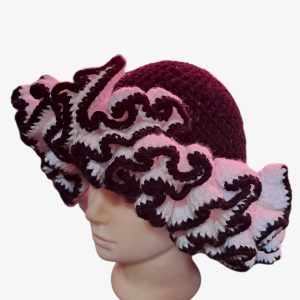 Crochet Ruffled Hat ( LARGE RUFFLES)