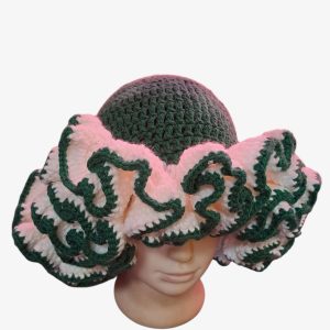 Crochet Ruffled Hat ( LARGE RUFFLES)