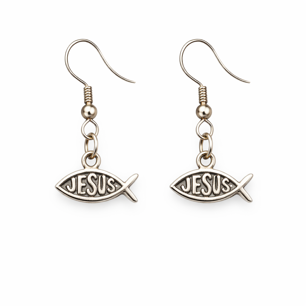 Jesus earrings